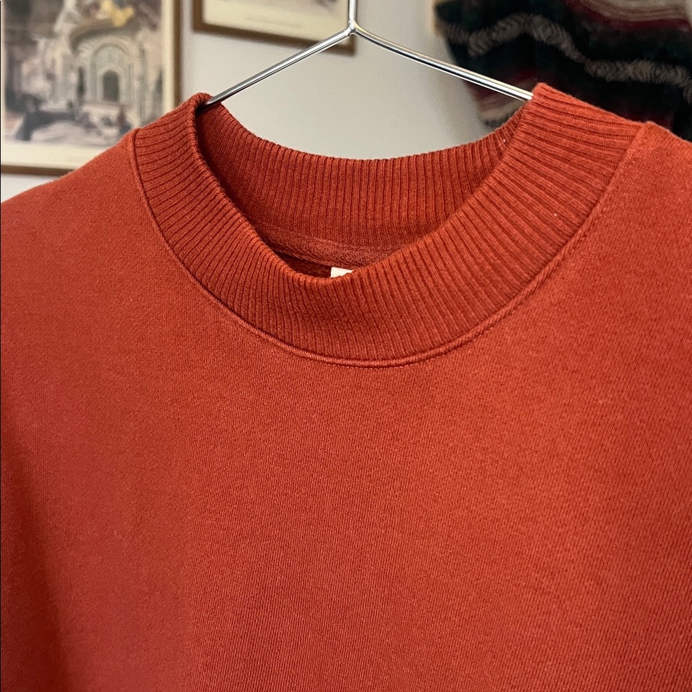 A New Day Women's Rust Crewneck Pullover - Size L - Picture 5 of 11